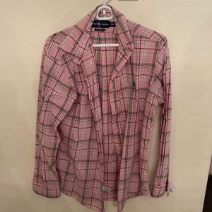 Polo custom fit button down.